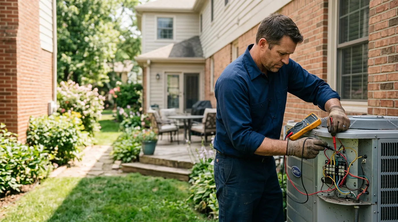 HVAC technician working near Boys Ranch, TX